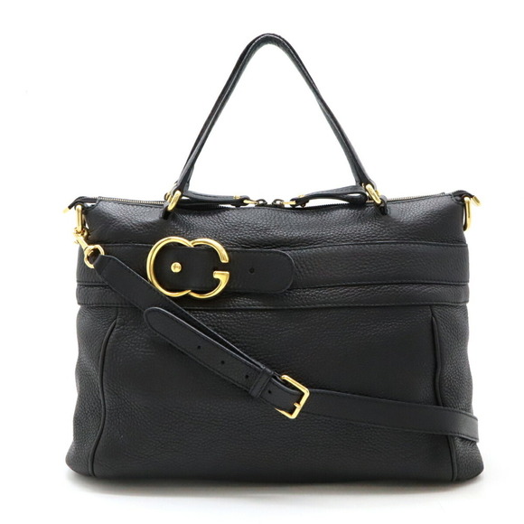 GUCCI GG Ride Tote Bag Leather Black - Picture 1 of 9